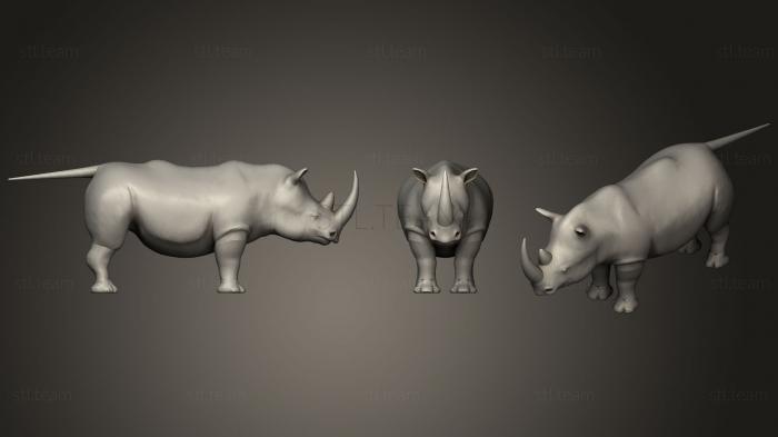 Статуэтки животных Rhinoceros Base